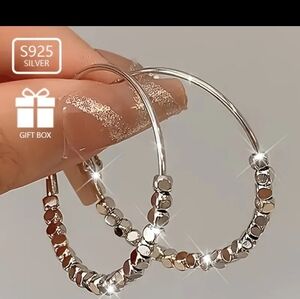 Macys Sterling Silver Hoops